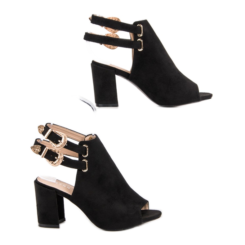 Erynn Eleganta byggda sandaler svart 2