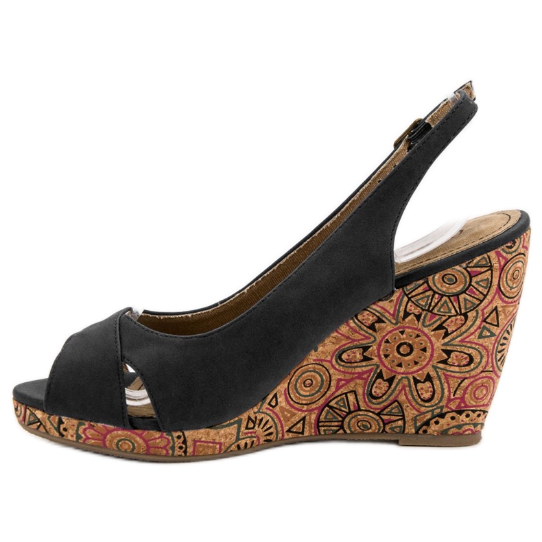 Corina Trendiga Ethno -sandaler svart 2