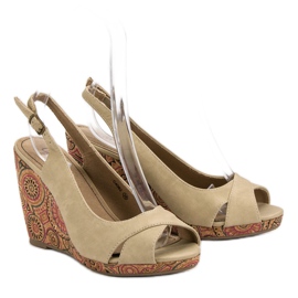 Corina Trendiga Ethno -sandaler brun 2