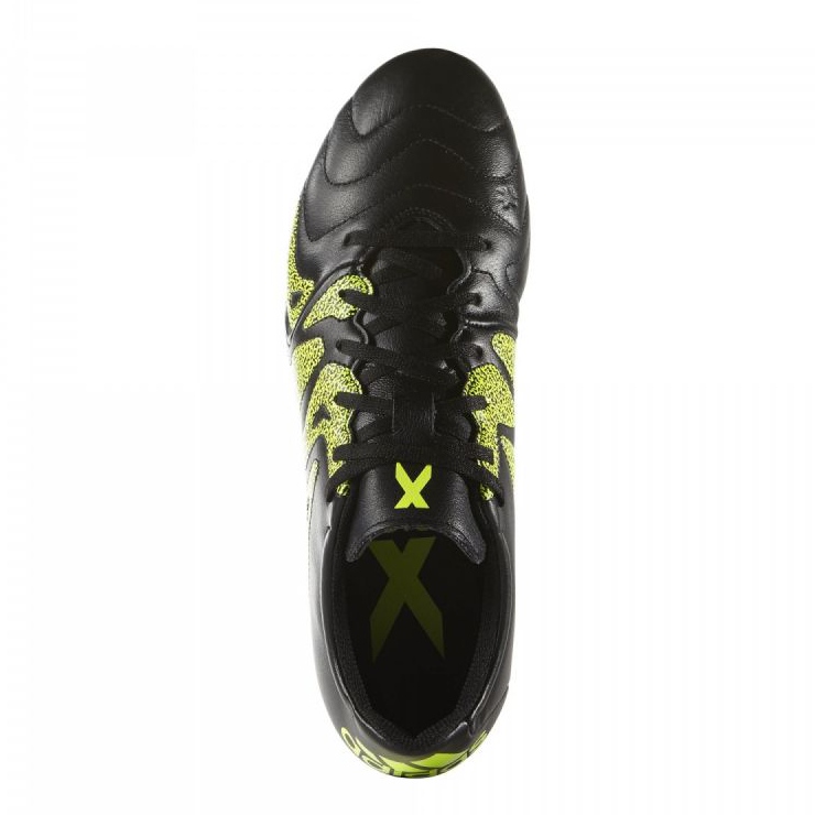 Adidas X 15.3 FG / AG Läder B26971 fotbollsskor svart svart 1