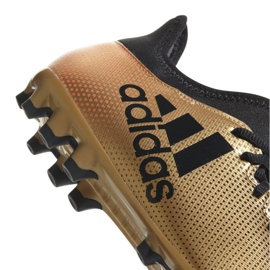 Adidas X 17.3 Ag M CP9233 fotbollsskor mångfärgad gyllene 2