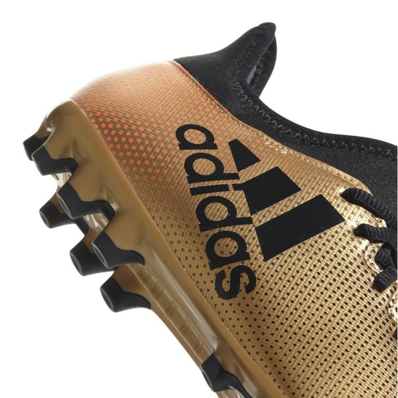 Adidas X 17.3 Ag M CP9233 fotbollsskor mångfärgad gyllene 2
