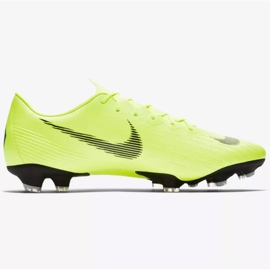 Nike Mercurial Vapor 12 Pro Fg M AH7382-701 fotbollsskor gul gul 1