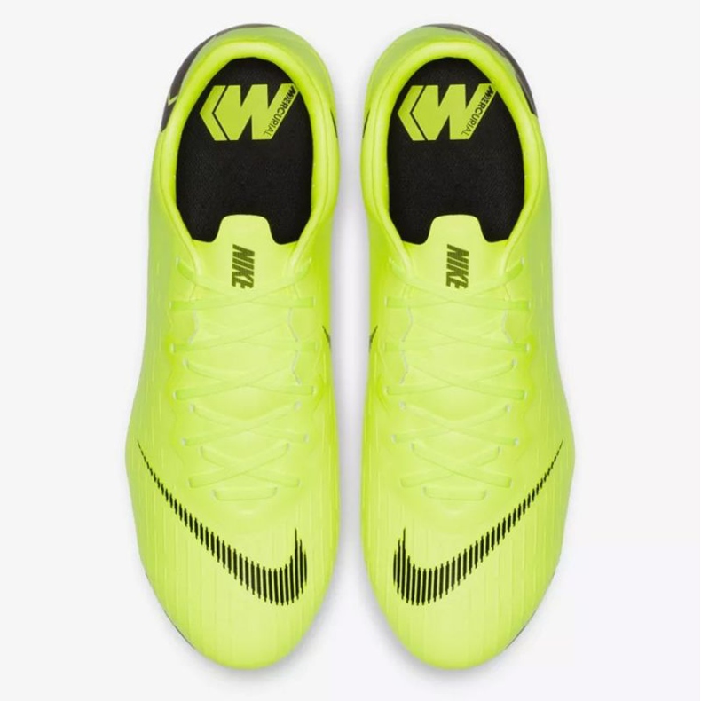 Nike Mercurial Vapor 12 Pro Fg M AH7382-701 fotbollsskor gul gul 2