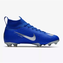 Nike Mercurial Superfly 6 Elite Fg Jr AH7340-400 fotbollsskor blå blå 1