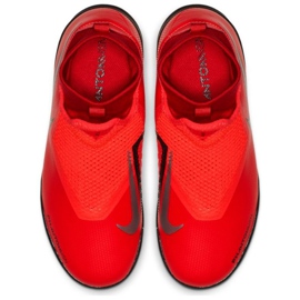 Nike Phantom Vsn Academy Df Tf Jr AO3292-600 fotbollsskor röd röd 2