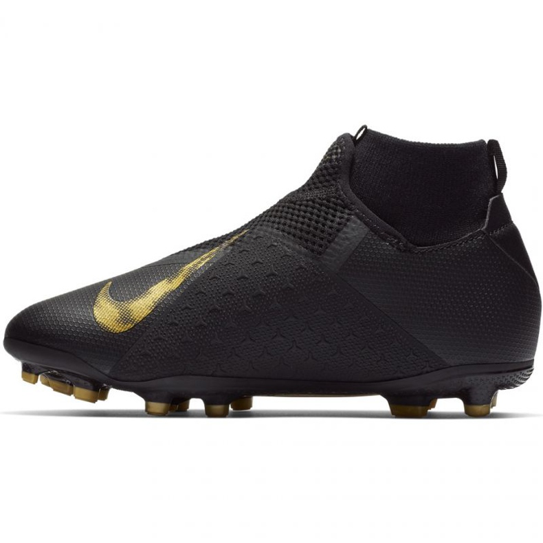 Nike Phantom Vsn Academy Df FG / MG Jr AO3287-077 fotbollsskor svart svart 2