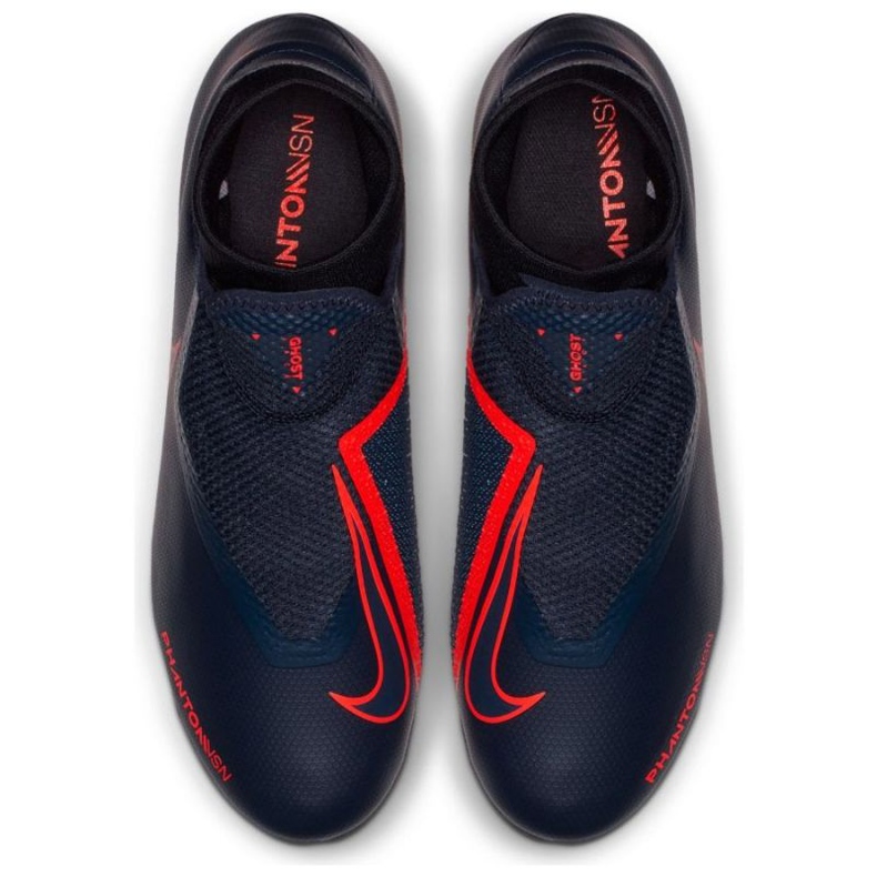 Nike Phantom Vsn Academy Df Fg M AO3258-440 fotbollsskor blå marinblå 2