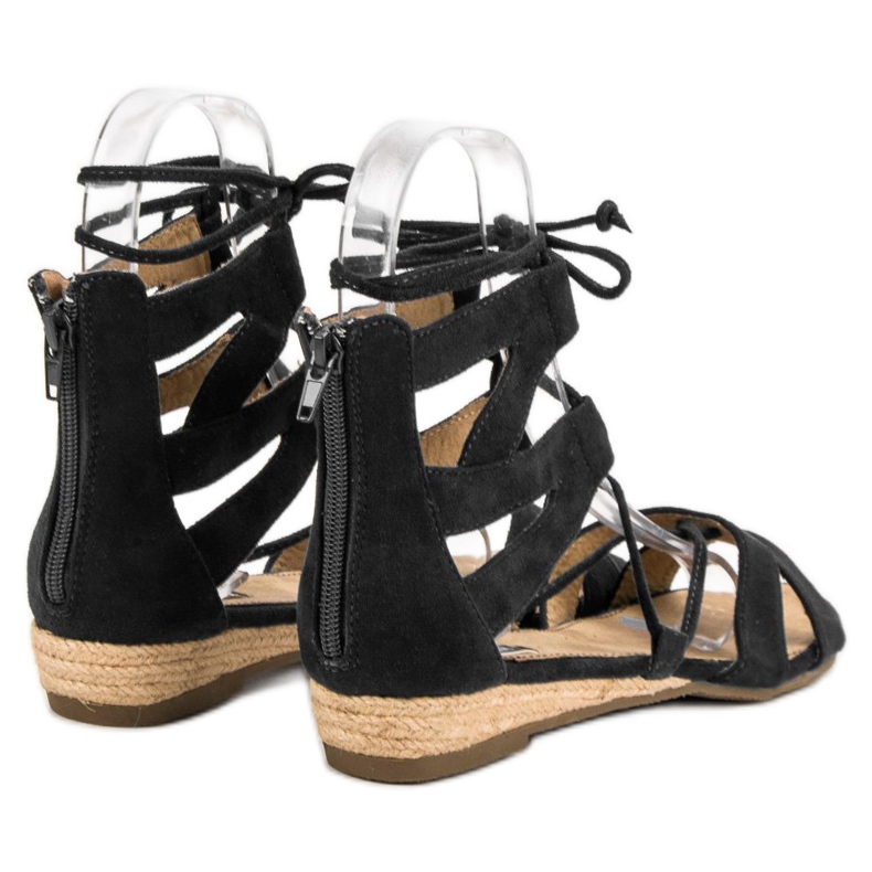 Corina Svarta romerska sandaler 1