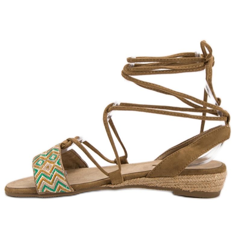 Corina Knutna sandaler brun 1