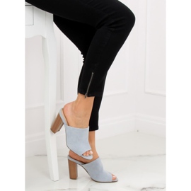 Blå 88010 Blå höga klackar 1