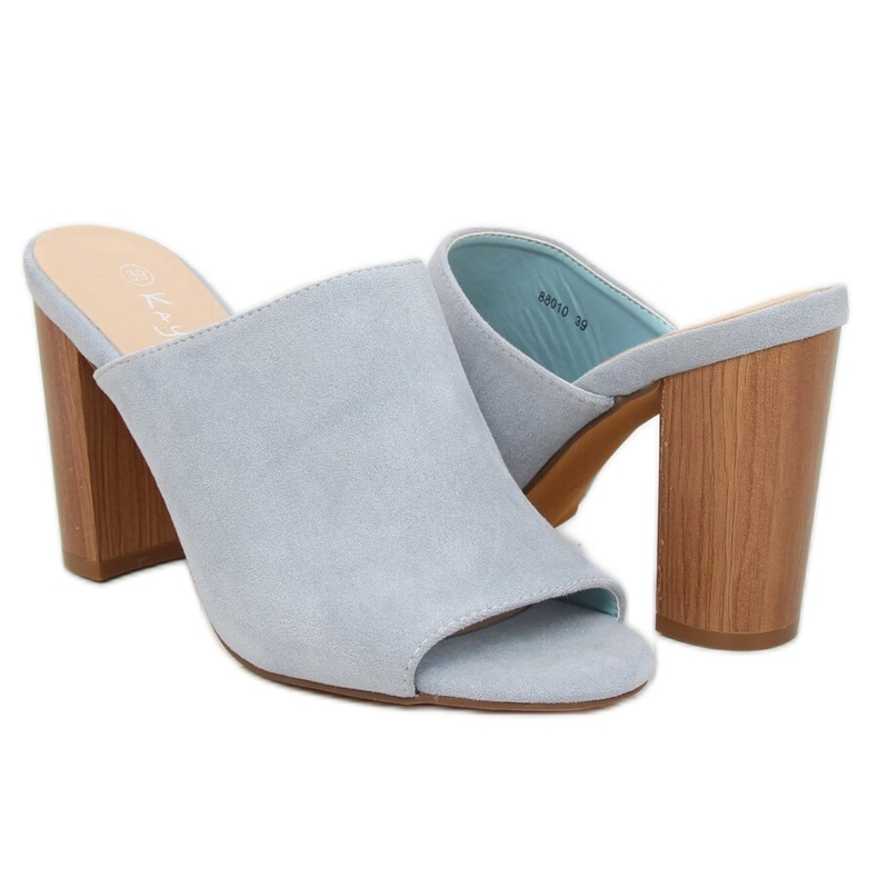 Blå 88010 Blå höga klackar 2