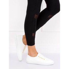 Vita damskor WD009 VIT / GUL 2