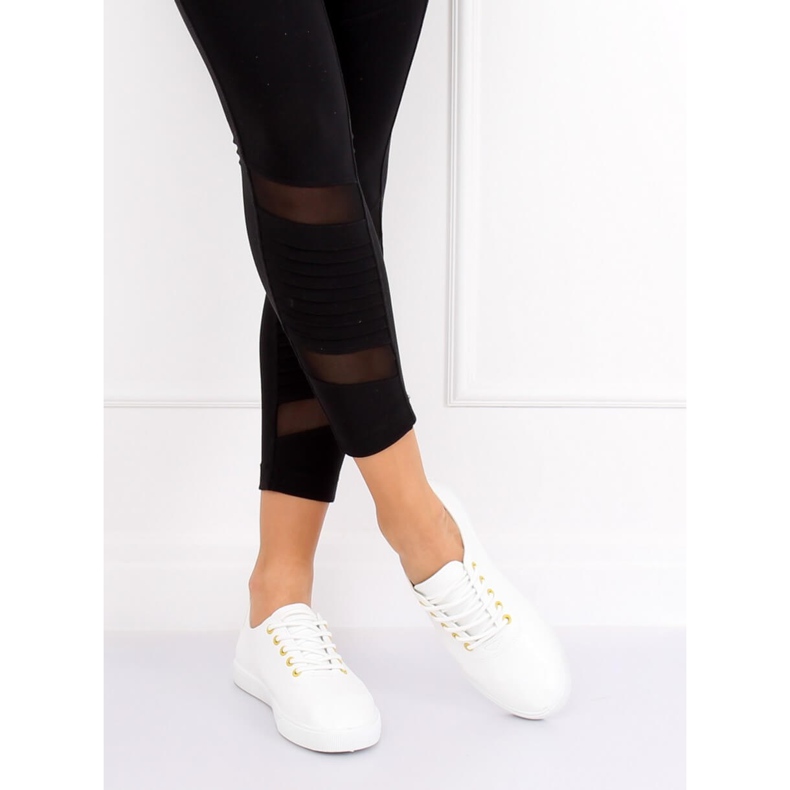 Vita damskor WD009 VIT / GUL 1