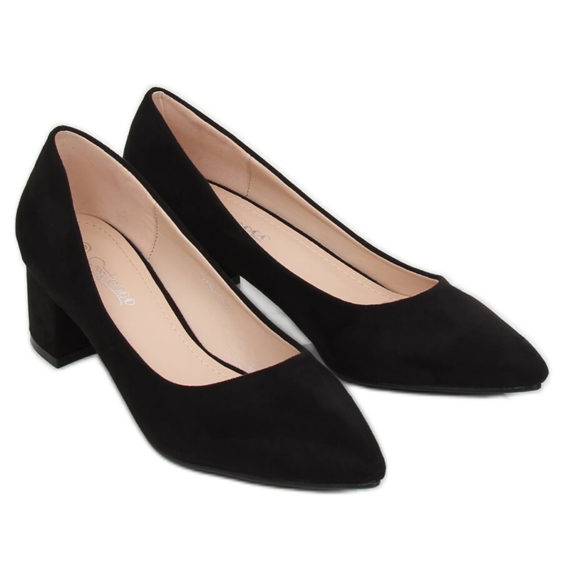 Black Pumps låga klackar svart G-136 Black 1
