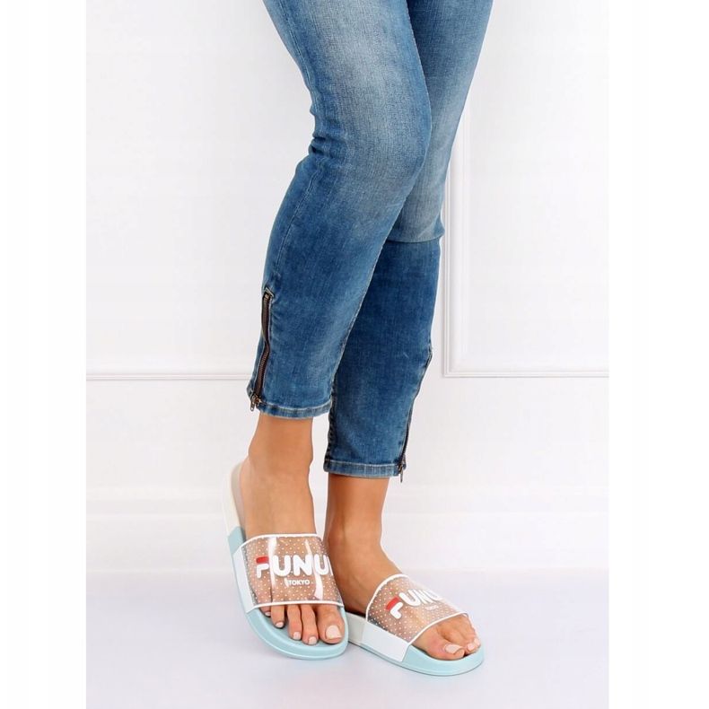 Blå Damens blå tofflor ZD807 Blå 1