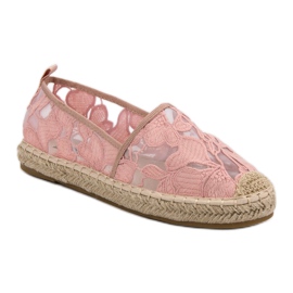 Lucky Shoes Rosa spets Espadrilles 3