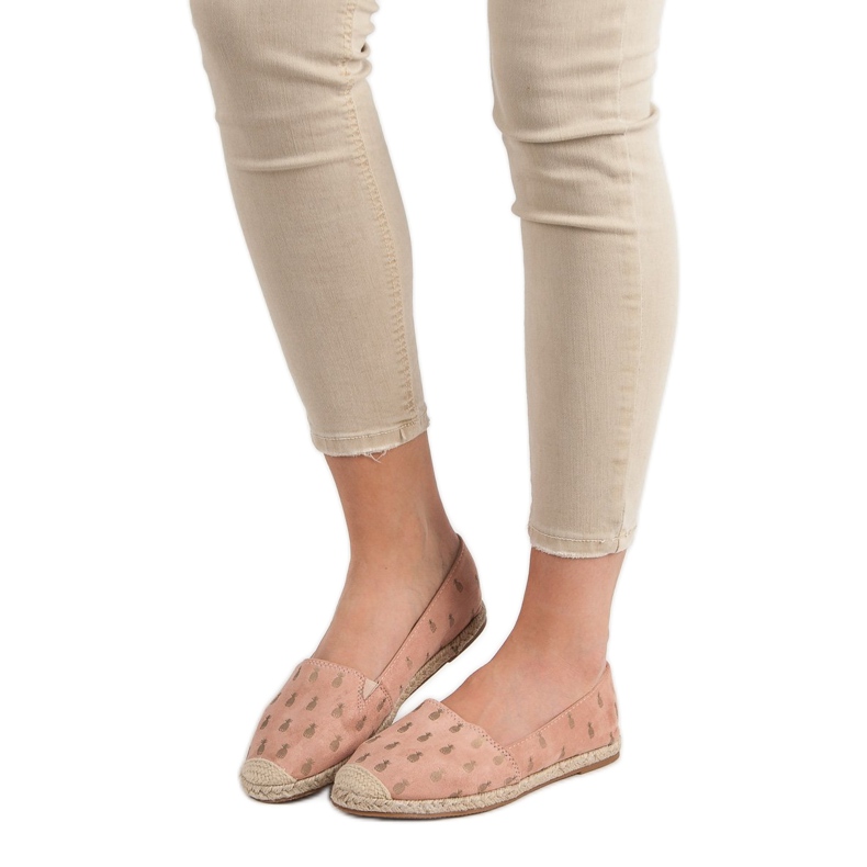 Lucky Shoes Pulver Espadrilles i ananas rosa 1