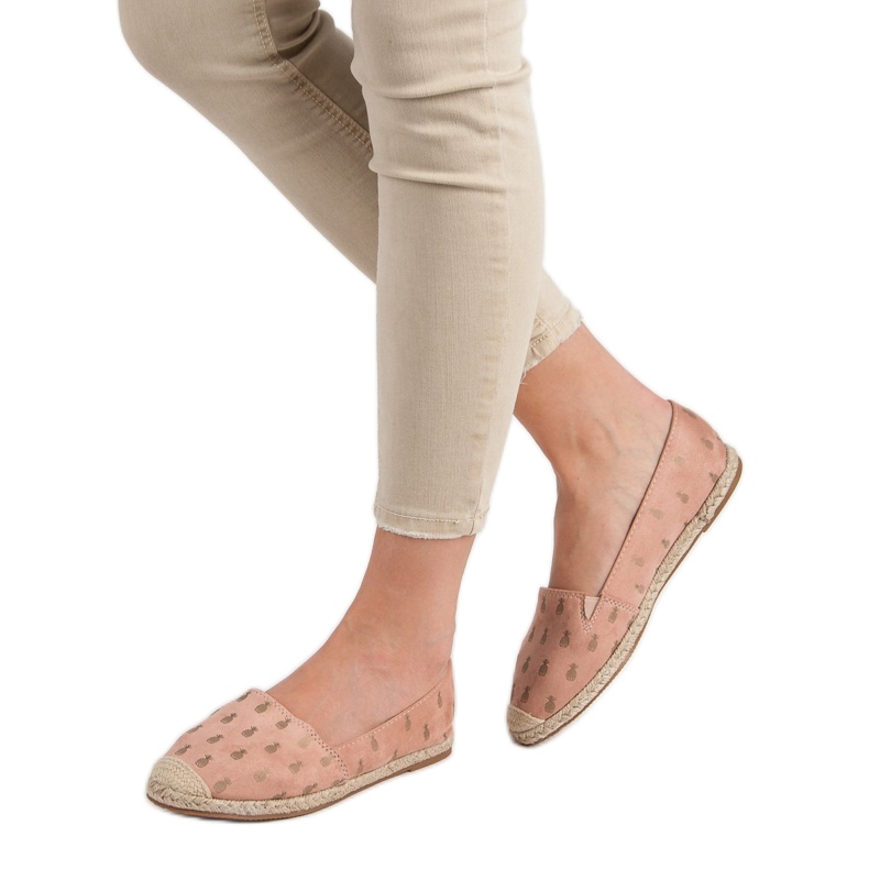 Lucky Shoes Pulver Espadrilles i ananas rosa 2