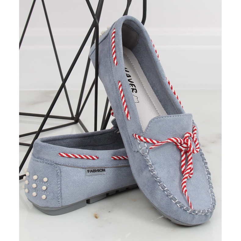 Blå damloafers MH04 Blå 1