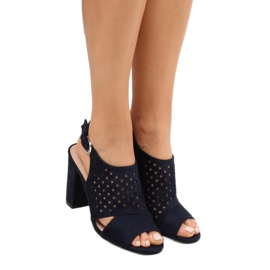 Marinblå öppnade sandaler WED557 Azul 1