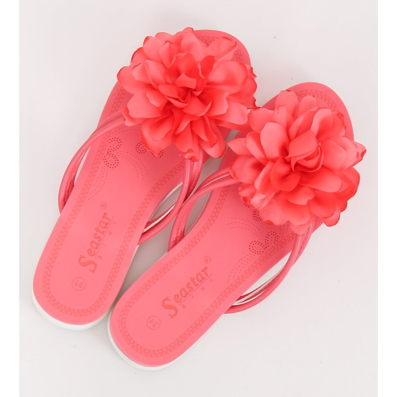 Flip-flops med blommarosa CK103 Coral 2
