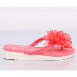 Flip-flops med blommarosa CK103 Coral 1