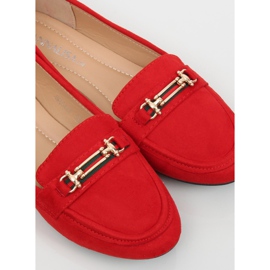 Röda dam loafers JM8542Z Rojo 1