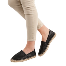 Cm Paris Glitter Svart Espadrilles 1
