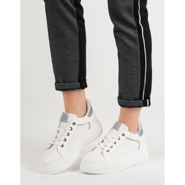 Sportskor med glitter vit 1