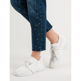 Textil sportskor vit 2