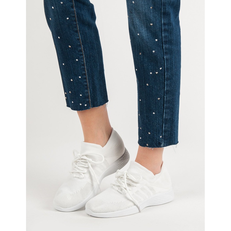 Textil sportskor vit 1