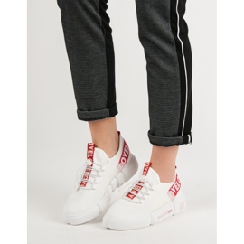 Sportskor med manschettkärlek vit 2