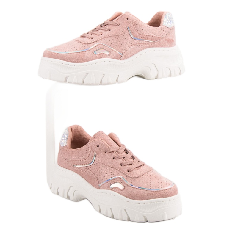 Trendiga rosa sneakers 1