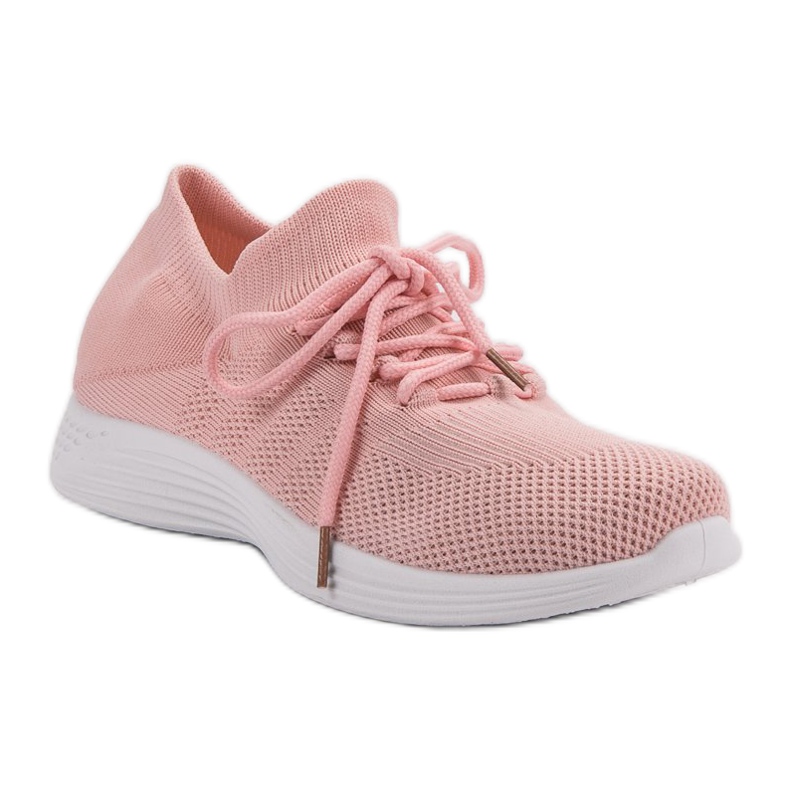 Textil sportskor rosa 1
