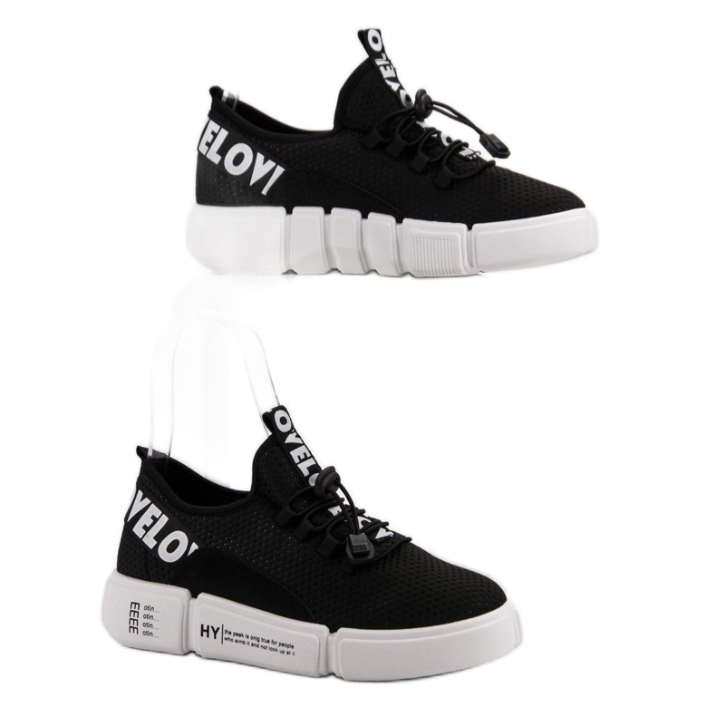 Sportskor med manschettkärlek svart 1