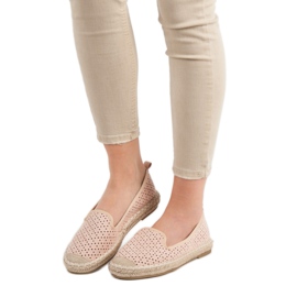 Lucky Shoes Powder Openwork Lords rosa 1