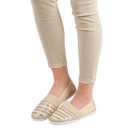 Kayla Glänsande Espadrilles gul 2