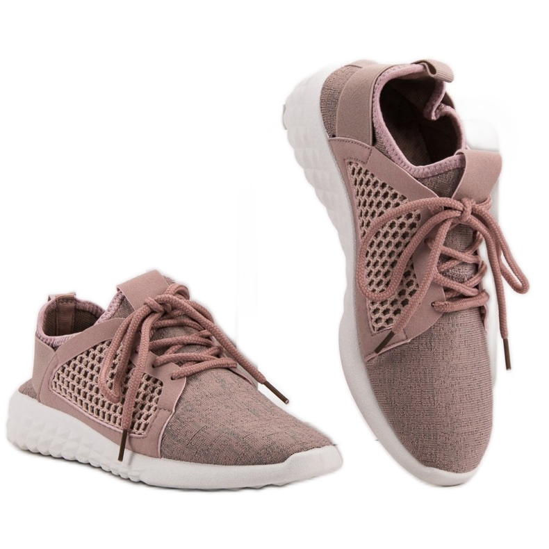 Trendiga textilskor purpur 2