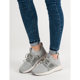 Slip-on sportskor grå 1