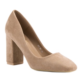 Small Swan Klassiska mockapumpar brun 1