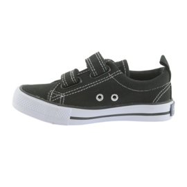 American Club American Children's Brush Sneakers Svart kardborrband 2