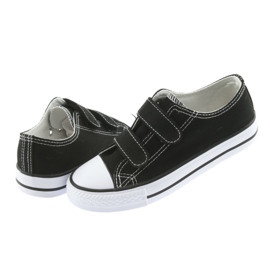 Svarta Atletico kardborre sneakers vit 4