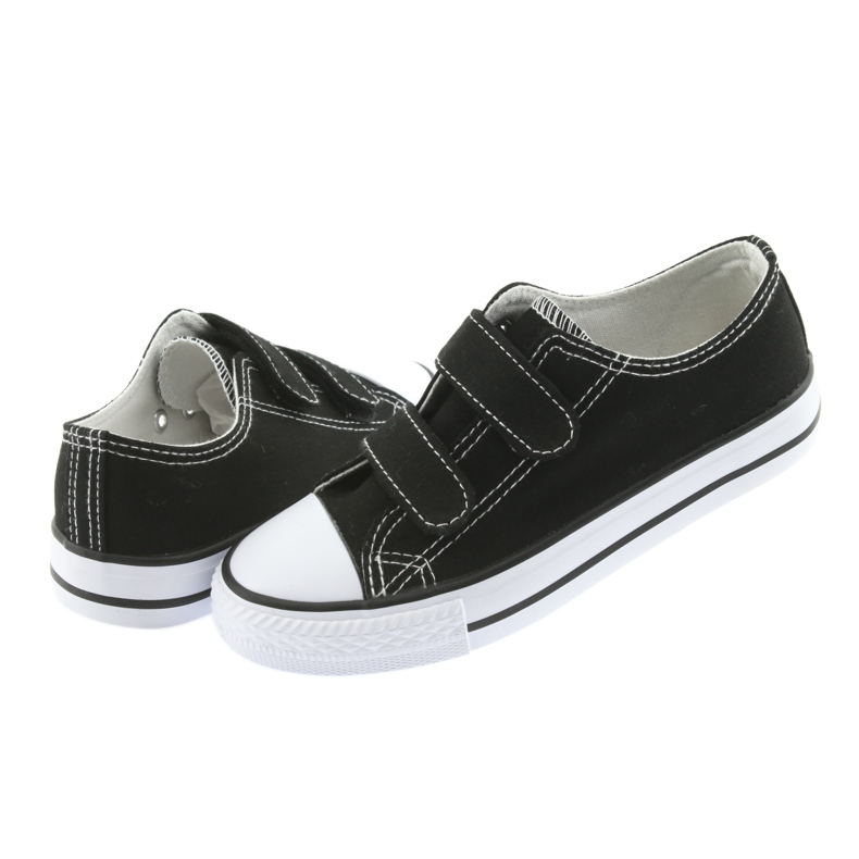 Svarta Atletico kardborre sneakers vit 4