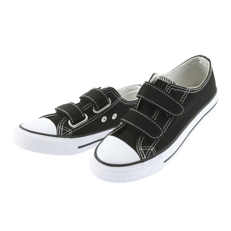 Svarta Atletico kardborre sneakers vit 3