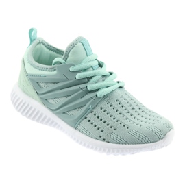 Bartek lädersula 58114 Mint sportskor vit grön 1