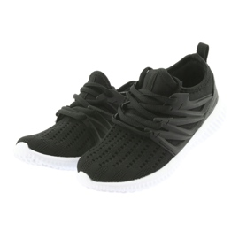 Bartek lädersula 58114 Svarta sportskor vit 3