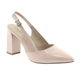 Kvinnors sandaler på stolpen till Caprice 29604 rosa 1