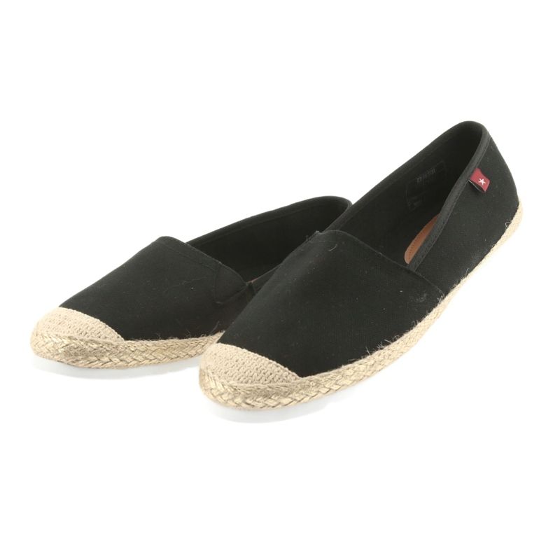Big star ballerinas espadrilles 274727 svart gul 3