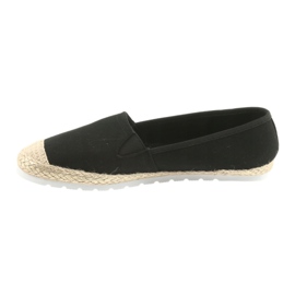 Big star ballerinas espadrilles 274727 svart gul 2